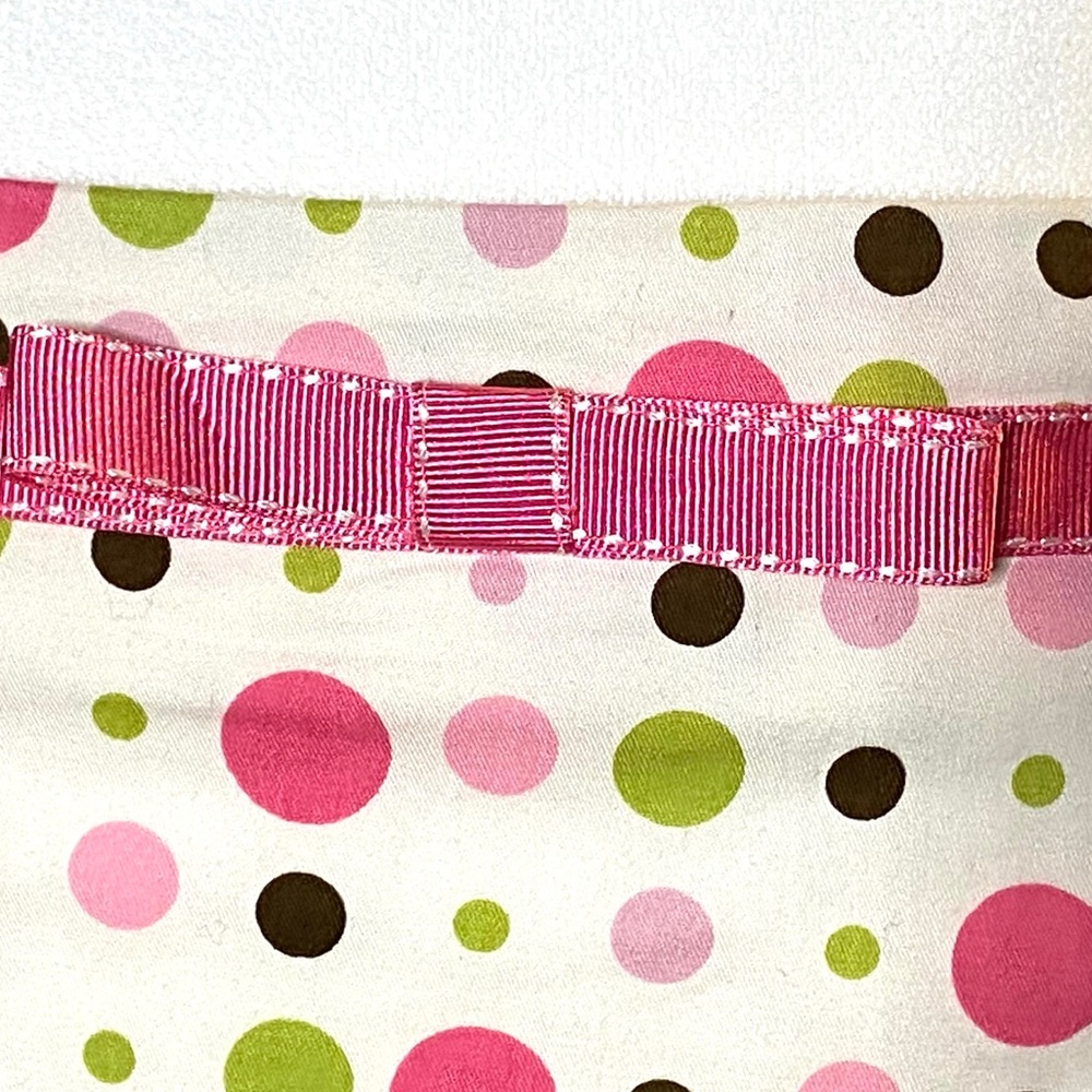 ☀️ Lily Pink and Green Polka Dot Skirt Size Medium - Picture 5 of 10